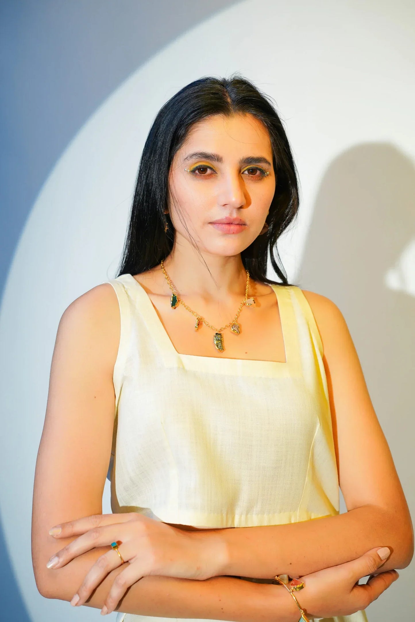 Pastel Yellow Dress Set