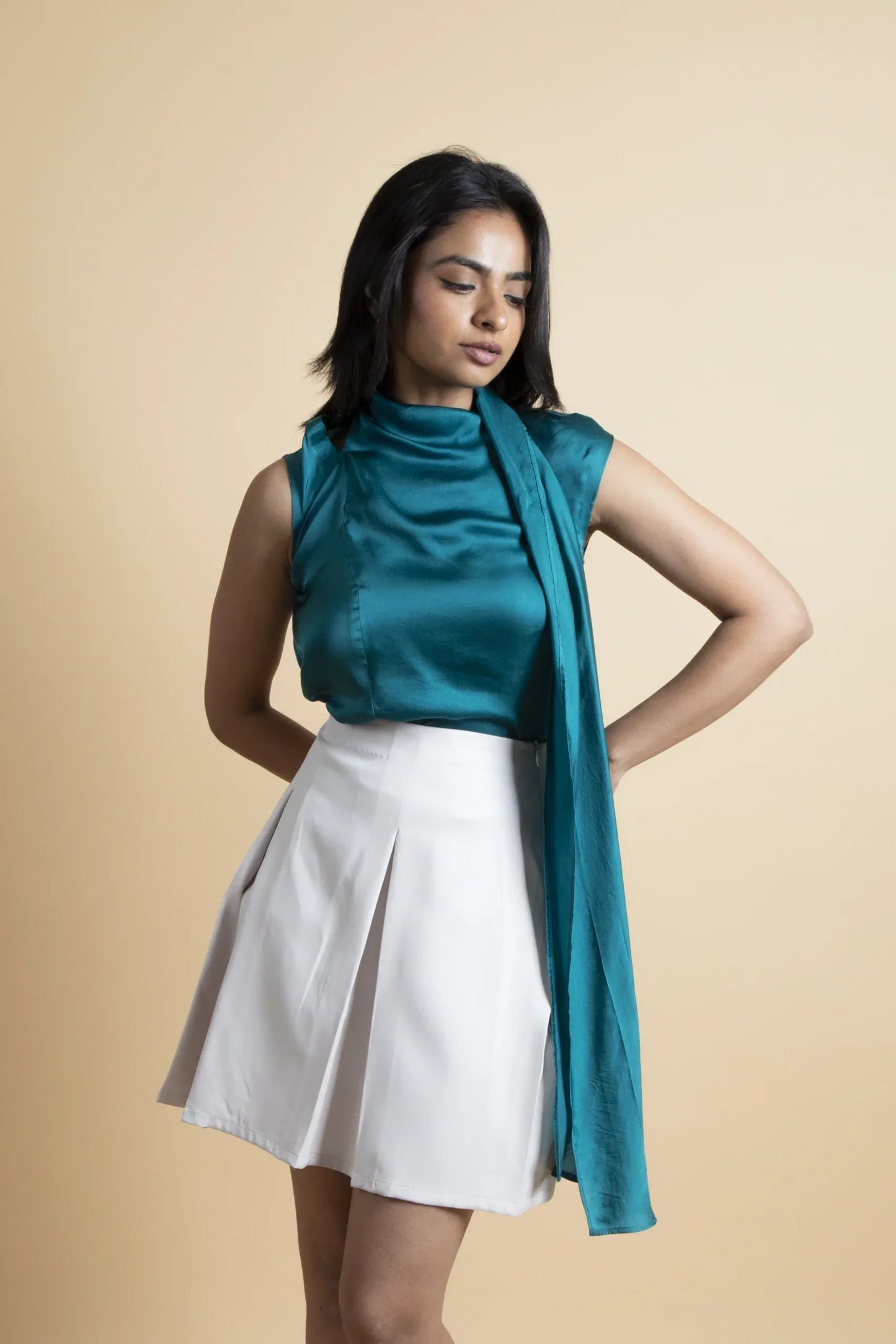 Pleated Skirt Set