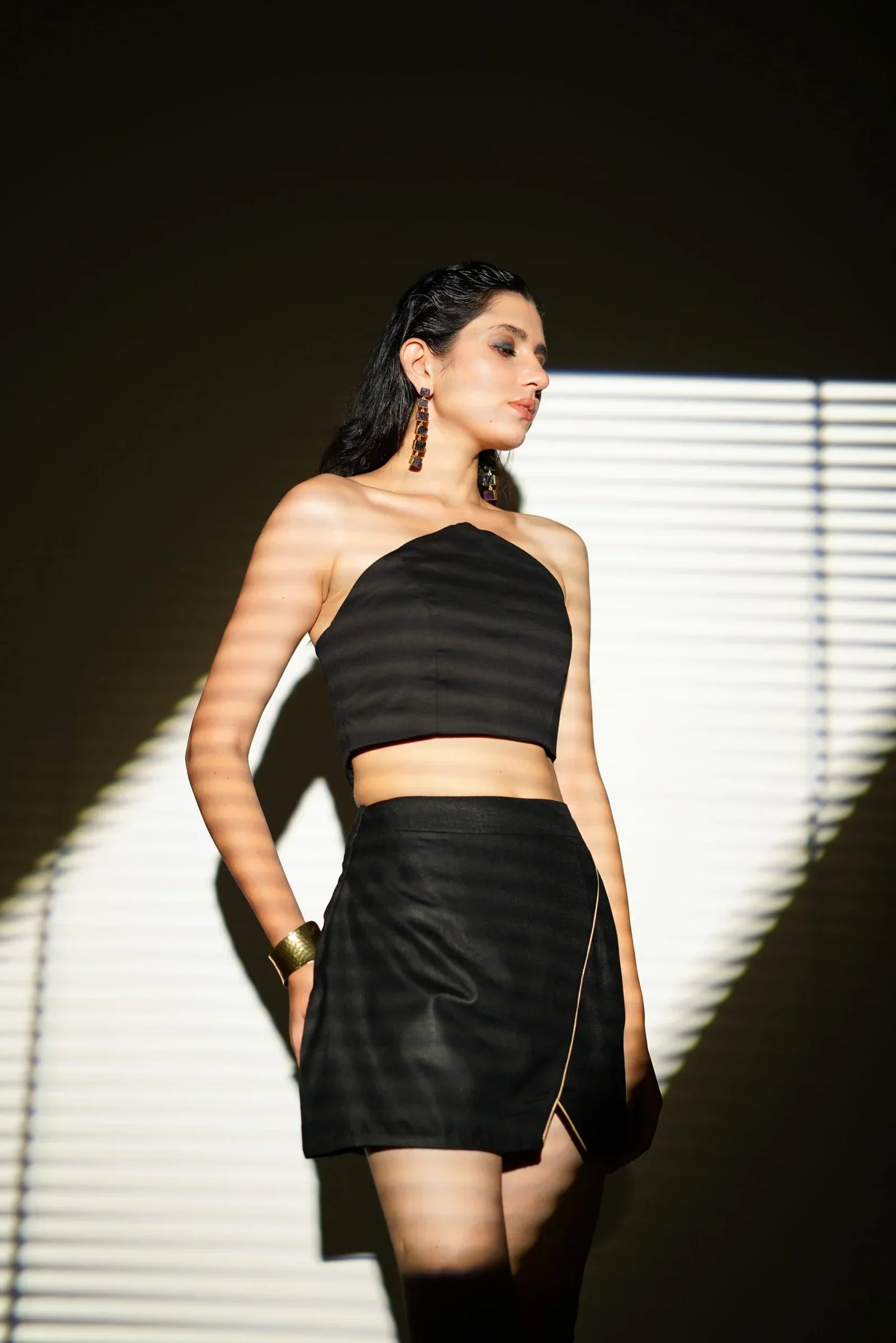 Tube Top With A-line Skirt Set Women