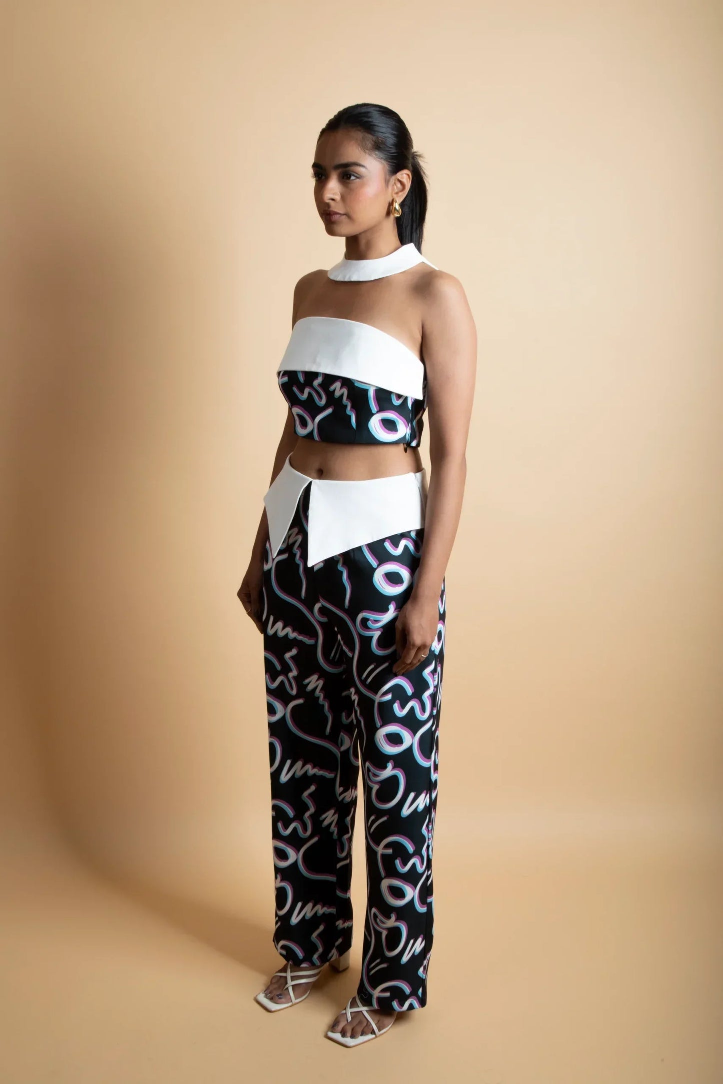 Abstract Trousers Dress