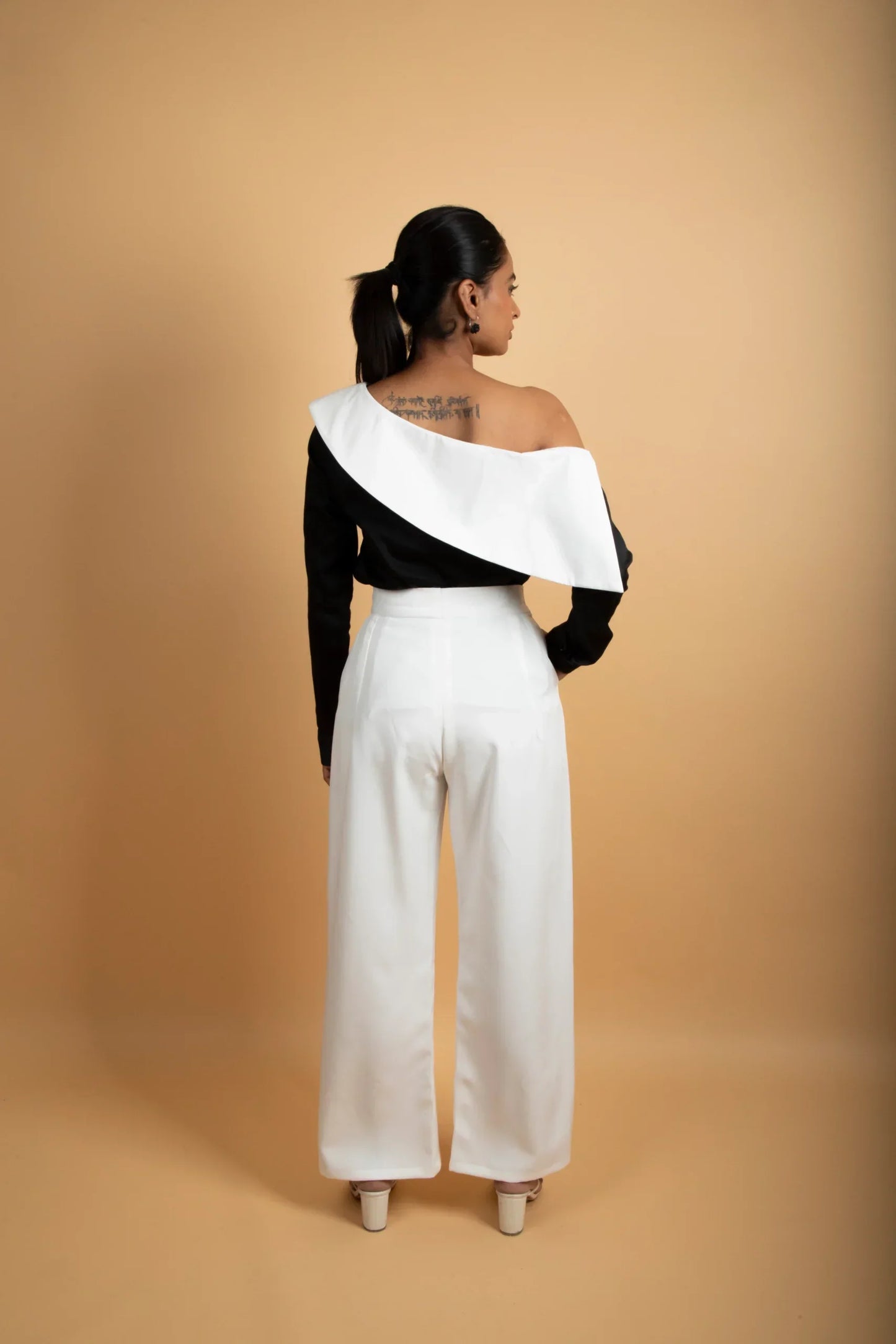 Off Shoulder Trousers Set
