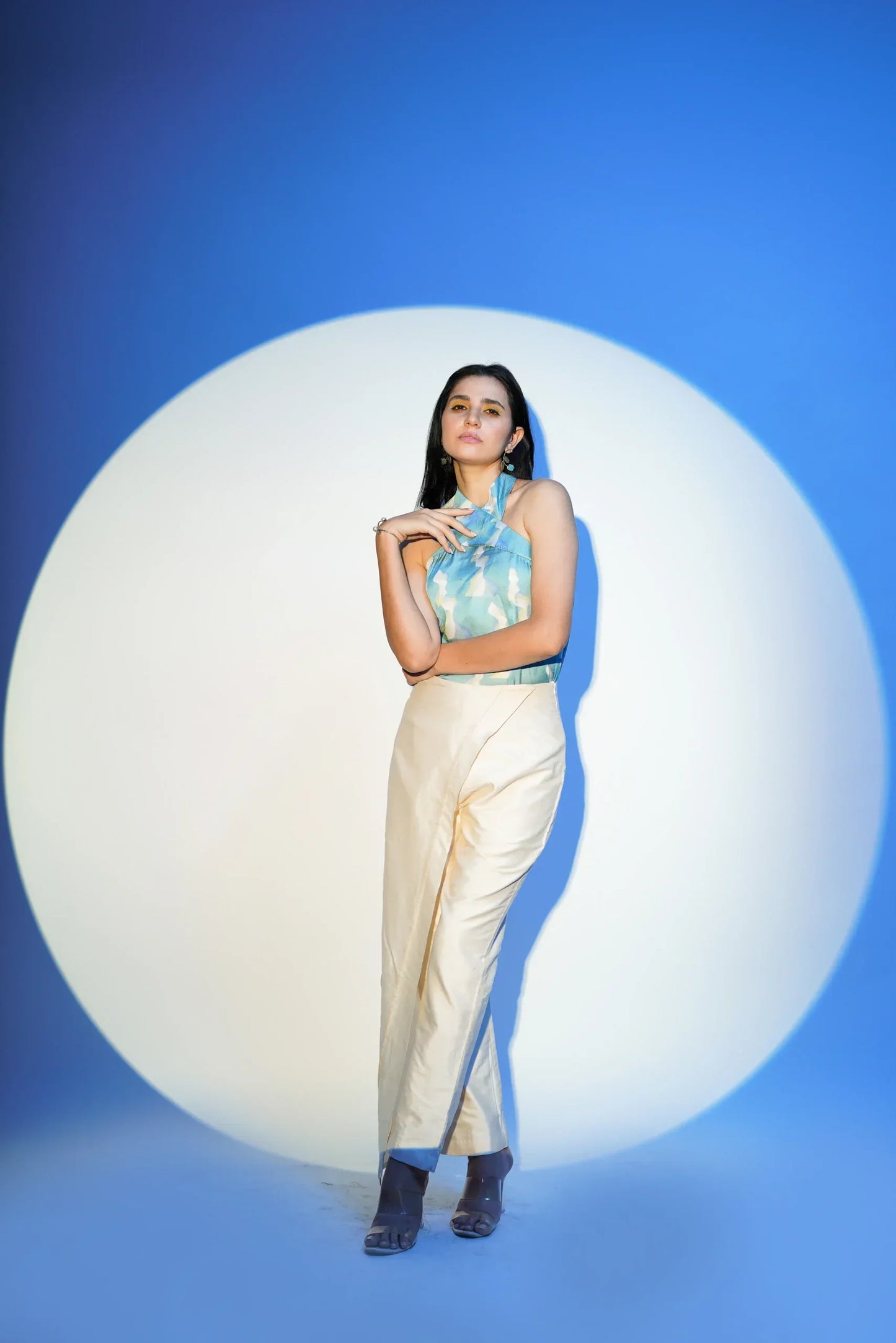 Top & Draped Pant Set