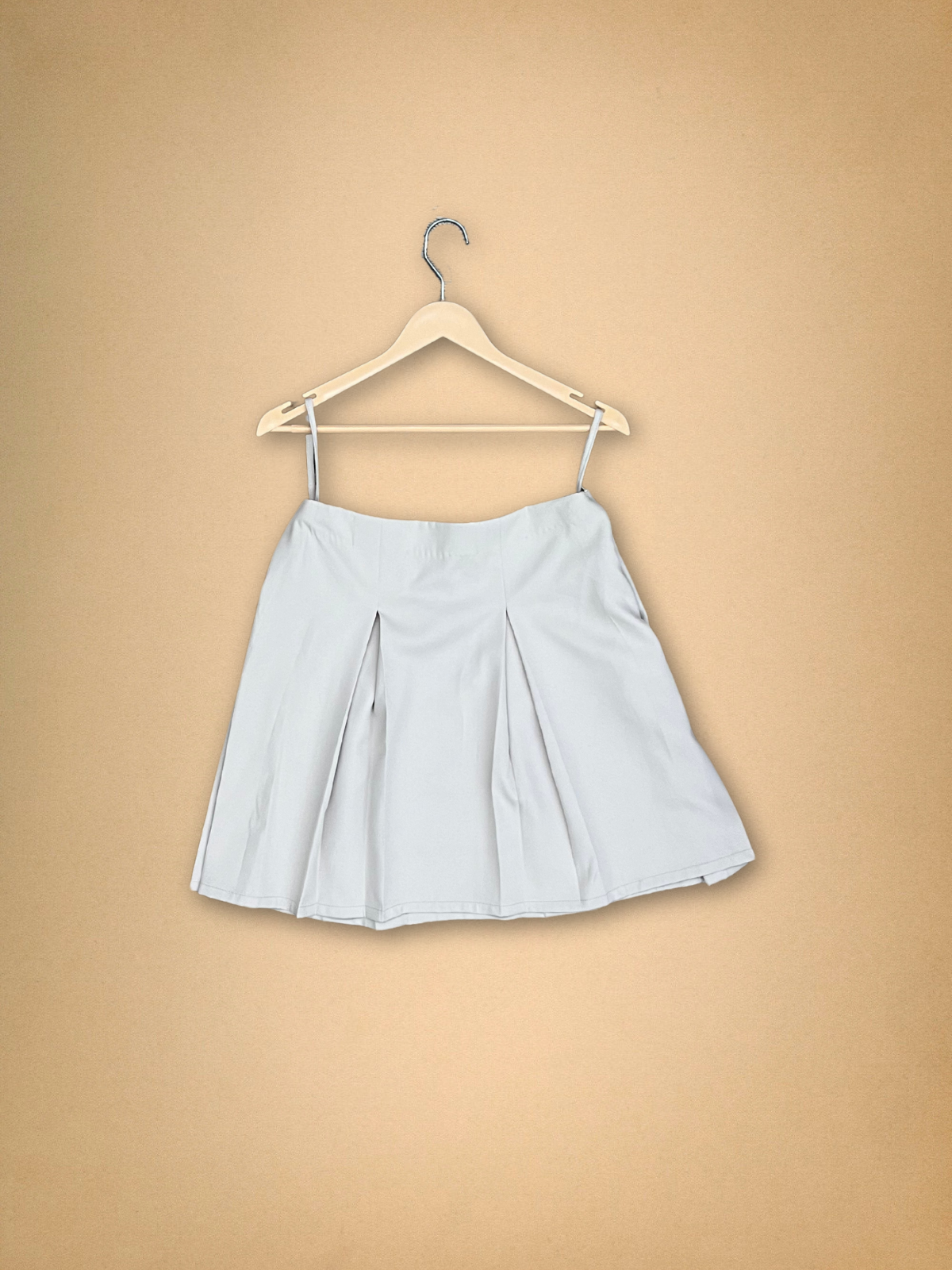 White Pleated Skirt