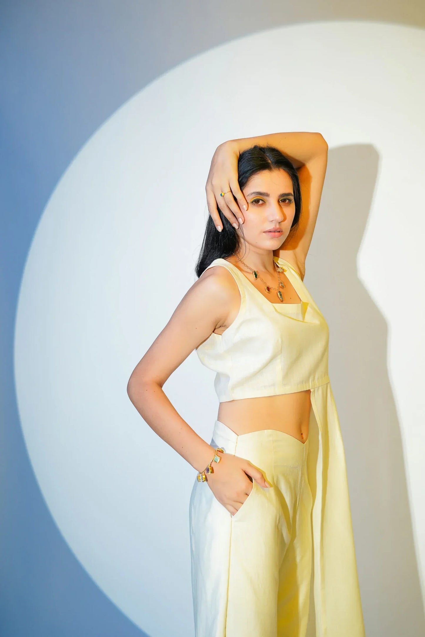 Yellow Top and Pants Set