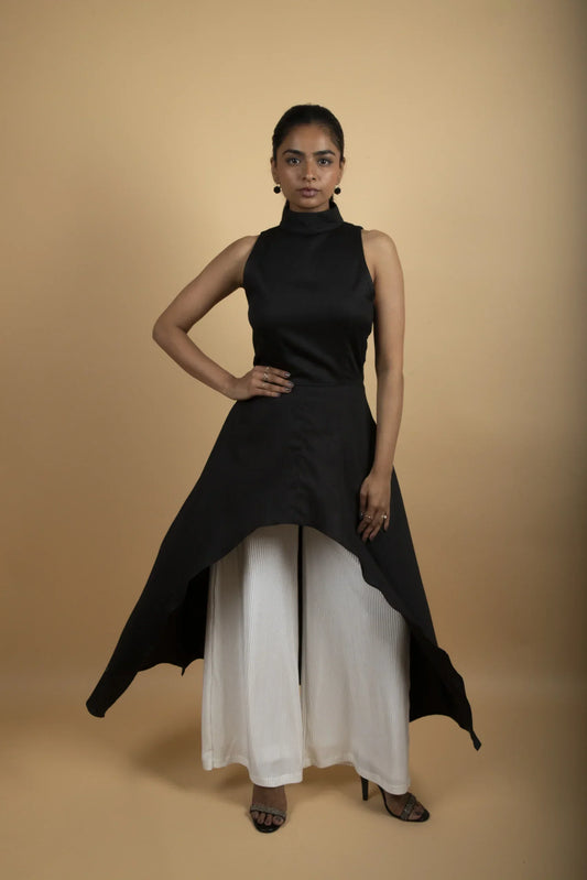 Halterneck Dress and Pleated Set